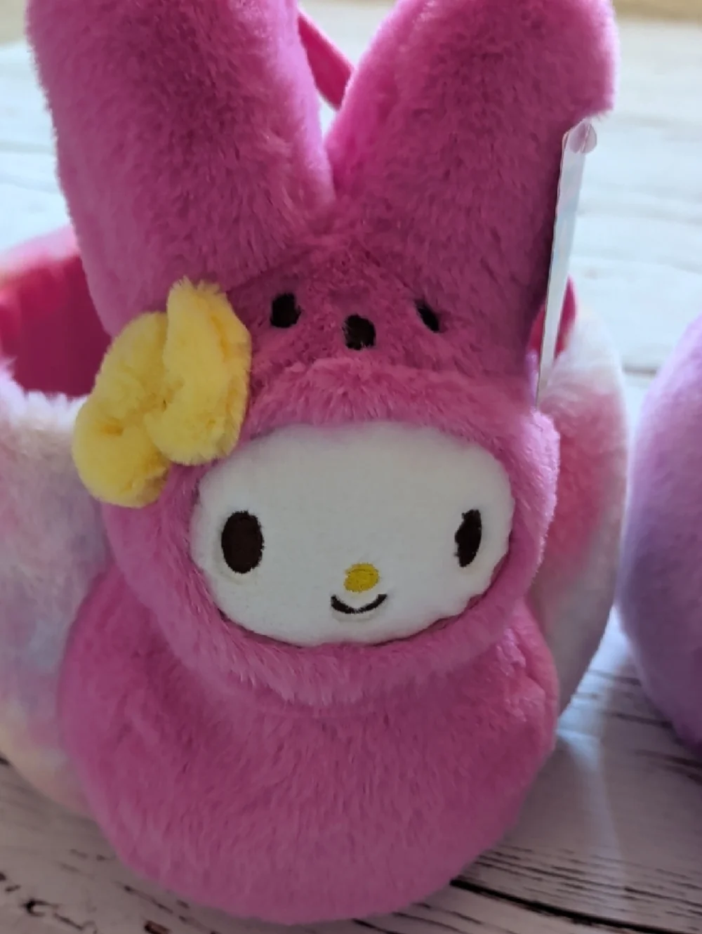 🆕 Cute Peeps x Sanrio Hello Kitty And Friends Plush Basket 💜💗